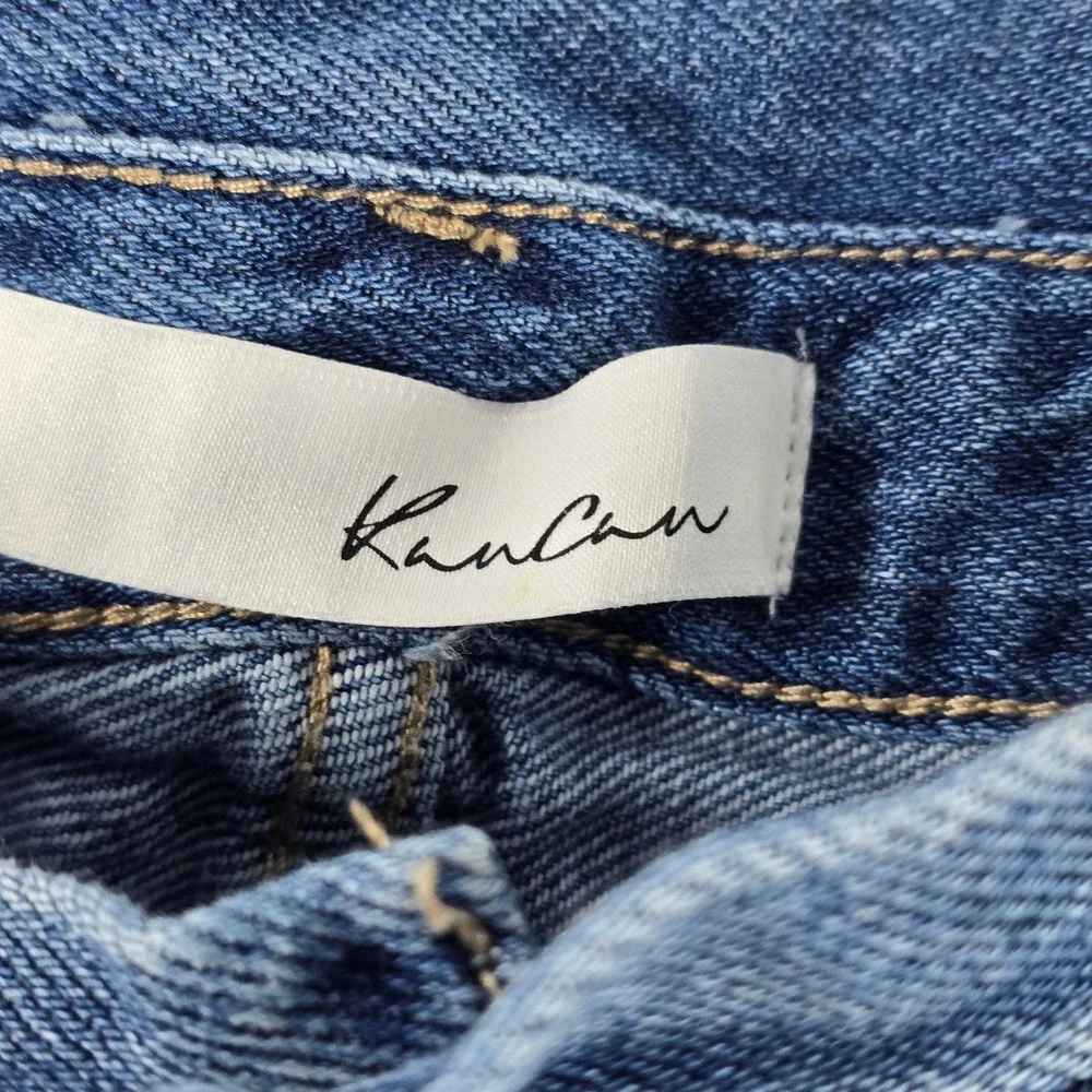 KanCan Women Medium Wash Cuffed Denim Shorts‎ KC7854D Size 29